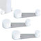 Tope puertas suelo giratorio 4 unids - Topes para puertas suelo con retenedor blanco - Sujeta puertas adhesivo - Retenedor puerta giratorio 360º