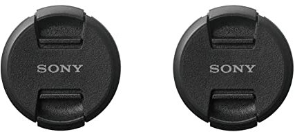 Sony ALCF55S.SYH Bouchon d'objectif Noir 55 mm & ALC-F49S Protège-Objectif Avant 49 mm, Noir