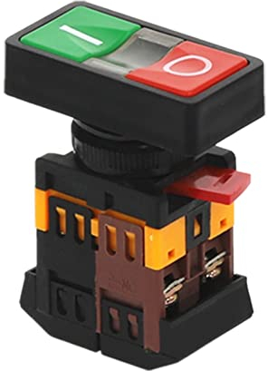 Ersatzteile 1 Stück AS-22N 25N Start-Stopp-Doppeltasterschalter mit LED-Lampe (Color : 110v)
