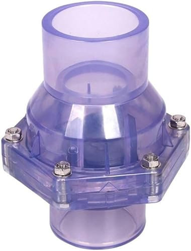 Rückschlagventil, 40 mm 50 mm 6,3 cm transparentes PVC-Kanalisationsdesodorierungs-Rückschlagventil, Schnellverbinder für industrielle Wasserleitungen, 1 Stück (Durchmesser: Innendurchmesser 40 mm) (G