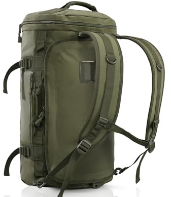 Haimont Große Sporttasche Convertible Reisetasche Duffel mit Schuhfach, 60L | 45/60/90L Größen, Heavy Duty, wasserabweisendes Tarpaulin, breite U-förmige Öffnung, Weekender Tasche