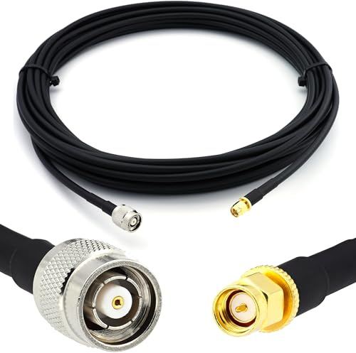 7m RP-TNC Maschio a SMA Maschio cavo coassiale — HF-240 (equivalente a LMR 240) prolunga a bassissima perdita — per LTE Antenna esterna 4G 5G 6G Modem Amplificatore GSM Router WIFI Ripetitore