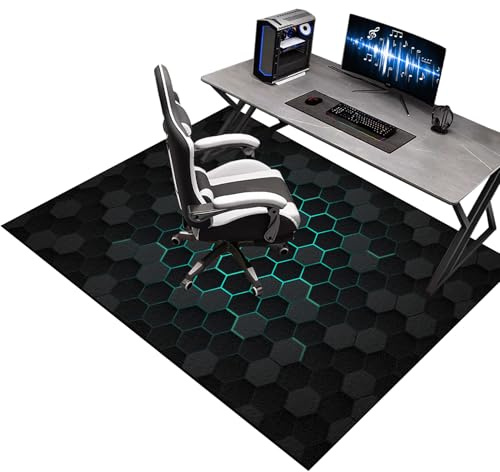 Tappeto per Sedia Gaming Tappetino per Sedia da Ufficio per Pavimenti Duri Rettangolare Tappeto Gaming Ufficio Pavimento Antiscivolo Protettivo Tappetino di Protezione per Pavimento 180 x 230 cm