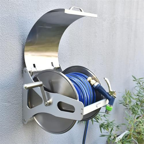 Retractable Hose Reel Wall Mounted, Garden Hose Storage Solution, Outdoor Watering Tool for Garden, Yard, and Lawn Care