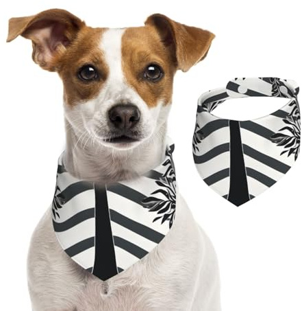Vine Hundehalstuch, geriffelt, Anker, Hundehalstuch, Katzenhalstuch, 1 Stück, Hundezubehör für kleine Hunde