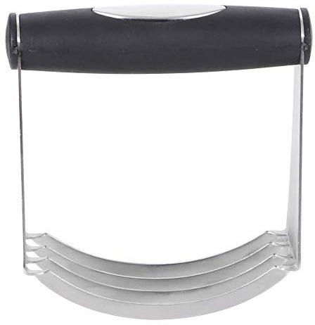 Nikou Set di 4 utensili da forno fai da te, in acciaio inox, include mattarello, rotella per pizza, frullatore per pasta, utensili da cucina per uso domestico