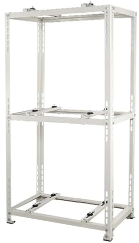 Staffa di supporto resistente per condizionatore d'aria – Supporto doppio per assorbimento degli urti per mini split e pompa di calore, staffa universale AC base a terra per stabilità