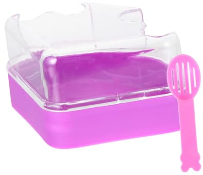 JOINPAYA 2 Stück Kleines Hamster badehaus Sauna Toilette und Schaufel Kompakter Sandbad ecktoilette für Hamster Mäuse und Gerbils Farblich Gemischt Praktisch und Zufällige Zufällige Farbe