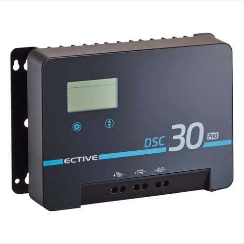 ECTIVE DSC 30 PRO 30A 150V MPPT Dual Solar-Laderegler mit Bluetooth | für 12/24/36/48V Starter- & Versorgungsbatterien (Nass, AGM, Gel, Lithium), Effizientes Dual-laden