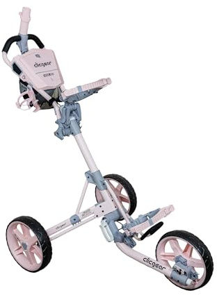 Clicgear Model 4.5 Carrello da Golf a Spinta – Carrello da Golf Pieghevole a 3 Ruote, ingombro Ridotto, Telaio Resistente e rotelle scorrevoli
