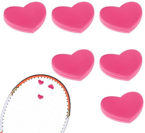 Smorzatore per racchetta da tennis, a forma di cuore, smorzatore di vibrazioni portatile, per giocatori
