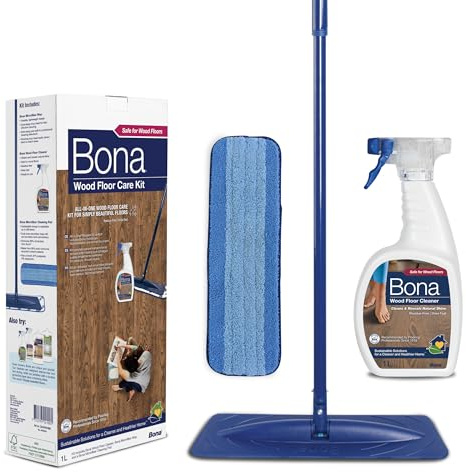 Bona Kit de Nettoyage, Microfibre, Parkettreiniger, 1L