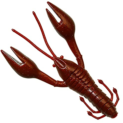 Gunki Hourra Craw 10cm 9,4g - 6 Gummikrebse, Gunki Farben:Full Red Glitter