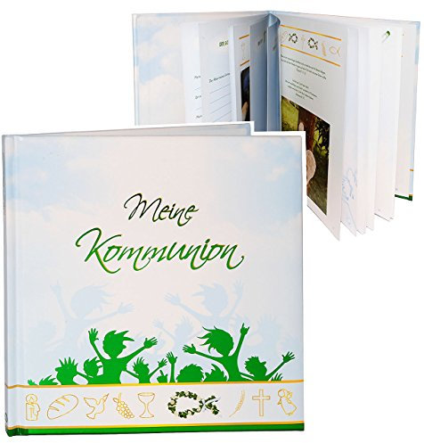 belldessa Kommunionsalbum - Meine Kommunion - 2. Wahl - Gebunden zum Einkleben & Eintragen - Album & Erinnerungsbuch - Erinnerungsalbum/Fotoalbum - Fotobuch/Pho