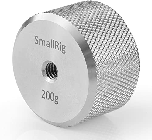 SMALLRIG Abnehmbares Gegengewicht Kompatibel mit DJI Ronin S/RS 2 / RS 3 / RS 3 Pro und Zhiyun Gimbal, 200g Gegengewicht mit 1/4 Zoll Schraube - 2285