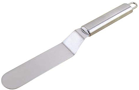 COJJ-Espátula de acero inoxidable para glaseado de tartas, cremas, mantequilla, fondant, hornear, repostería