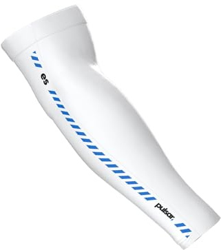 Pulsar Gaming Gears Palm Short Manchette Gaming, X-Grande, Blanc | Gaming Arm Sleeve with Quick-Dry Cooling Fabric, Low-Friction Seamless Design, Excellent Elasticity, 80% Nylon/20% Spandex