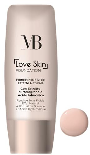 MB Milano - Foundation Love Foundation – Light Rose 01 – leicht & natürlich – spendet Feuchtigkeit & Illumine