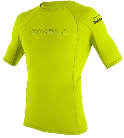 O'Neill Youth Basic Skins S/S Rash Guard - Lime, 10