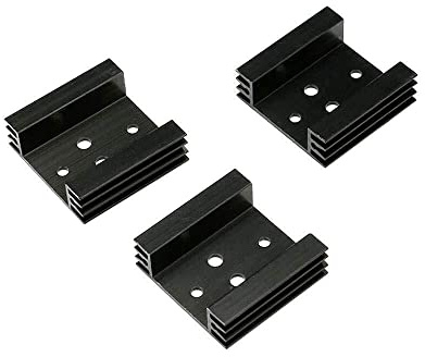 HXSCOO 10 pièces 45x45x14mm dissipateur Thermique Refroidissement FinRadiator Refroidisseur Aluminium dissipateur Thermique for TO3 à-3 Transistor