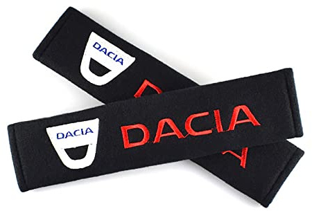 GÉNERIC 2Pcs Rembourrage de Ceinture de Sécurité De Voiture, pour Dacia Duster Logan Sandero Lodgy Stepway Mcv 2 Confortable Protect Épaule Coussinets Raccords intérieurs Auto