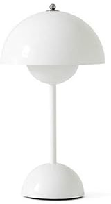 Bammare Kabellos Touch Control Tischlampe, 3 Farben Dimmbare Wiederaufladbare LED Tischlampe, Dekorative Nordeuropa Flowerpot Schreibtischlampe für Schlafzimmer Wohnzimmer Restaurant Bar