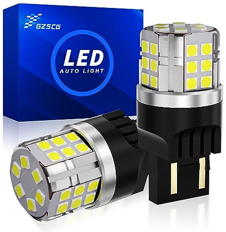 GZ5CG W21/5W LED Bulbs 12V T20 7443 580 Bulbs 3030 30 SMD 1500LM 6500K for Car Brake Lights Reverse Lights Daytime Running Lights [Non-Canbus]