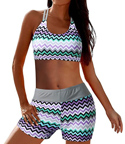 top Damen Hotpants Damen Bikini uv Shirt Herren Wasser Shapewear bauchweg Burkini Tankinis für bauchweg Bikini Bikinihose hoher Beinausschnitt kinderski 5 Jahre Oversize Tankini