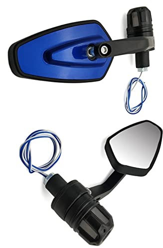 Zubehör Motorradgriffspiegel Mit LED-Blinker Für SUZUKI SV650/S HAYABUSA/GSXR1300 B-KING GSX-S1000/F/ABS (Color : Blue)