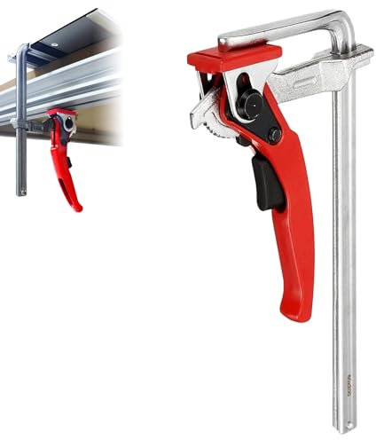 SUNOYA Ganzstahl Hebelzwinge: Spannbereich 160 mm Ausladungstiefe 60 mm, Schnellspanner, für Schleifen, Schneiden