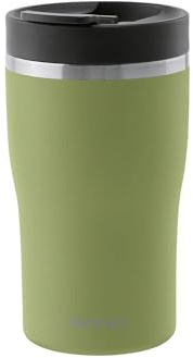 PROFINO Barista Thermo To Go mugg 0,25 l | Salvia | läckagesäker tack vare dubbla locksystem | BPA-fri | diskmaskinssäker | rostfritt stål termosmugg kaffe to go håller 2h varm och 4 h kall