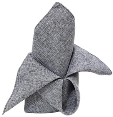 Stoffservietten 8 Stück Stoffservietten Mit Muster, 45 X 45 cm, Für Hotels, Restaurants, Quadratische Tellerunterlage, Faltbare Blumenservietten Für Partys Und Hochzeiten – Grau