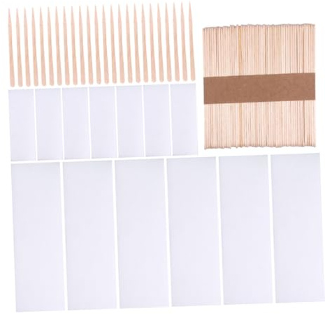 MERRYHAPY Bâtonnets de Cire Dépilatoire et Papiers Épilation 500 Pcs Ensemble 3 Tailles Multifonctionnels Corps Visage Femmes Usage Professionnel Maison