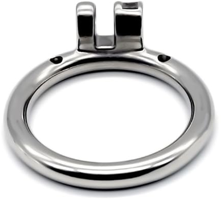 LZMYZ Keuschheitskäfig-Zubehör aus Edelstahl,Metall gebogener Ring, Peniskäfig-Zubehör,Chastity Device ergonomisches Design Sexspielzeug Cockringe(Kreisring-40mm)