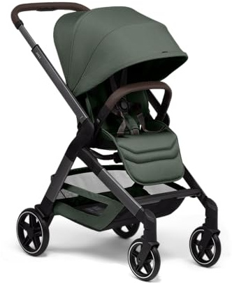 Joolz Hub2 Kompakter Kinderwagen – Leichter & Wendiger City-Buggy | ab Geburt bis 22kg, Einhand-Faltung, Ergonomischer wendbarer Sitz mit flacher Liegeposition für Neugeborene, Forest Green