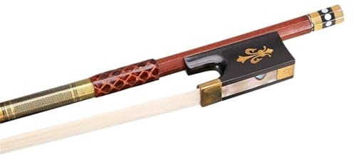Massivholz Geigenbogen Violinbogen Profi Carbonfaser Brasilianisches Holz Sandelholz 4/4 Größe Länge Ca 74cm(2)