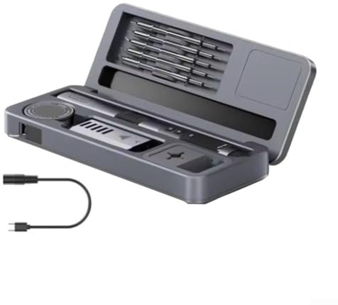Eawfgtuw Kit de station de fer à souder professionnel avec écran LCD 100 W à chaleur rapide, ensemble d'outils de soudure électrique avec étui de rangement pour réparation électronique (C)