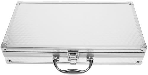 UTHCLO Mikrofonkoffer aus Aluminiumlegierung Stoßfeste Mikrofontragebox mit Schwammfutter Kratzfeste Aufbewahrung für Handmikrofon und Soundkarte Inkl Transporttasche für Unterwegs
