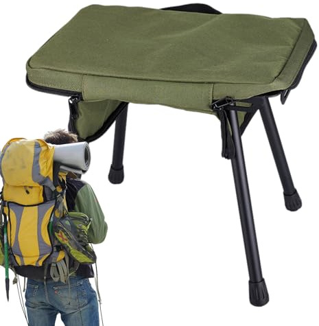 Campingstol,Utomhusstol Med Maximal Belastning 80 Kilogram För Utomhusbruk - Hopfällbar Pall,För Vandring Ryggsäck Resa Picknick Utomhus Trädgård Bakgård Fiske