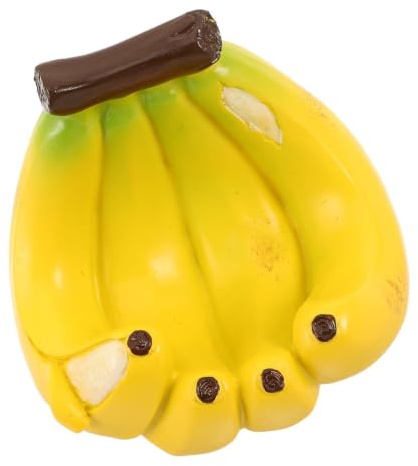 MAGICLULU Mangeoire pour Oiseaux en Résine de Banane Jaune Réaliste, Légère et Adaptée pour Perruches et Oiseaux Sauvages, pour Suspendre Le Jardin Arbres