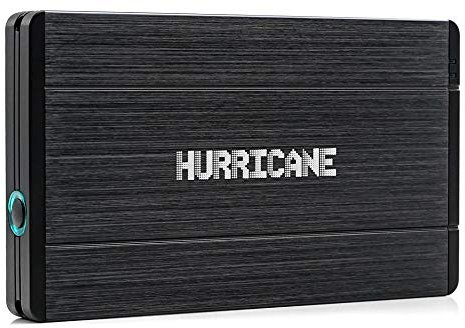 Hurricane 12.5mm GD25650 2TB 2.5 USB 3.0 Externe Aluminium Festplatte für Mac, PC, PS4, PS4 Pro, Xbox, Backups