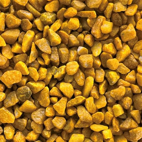 naninoa DEKOSTEINE farbig 9-13mm (Bunte Dekosteine, Farbsteine) 5 kg farbige Steine. Farbe: Gelb- braun, Caramel