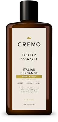 Cremo Reserve Collection Body Wash, Men's Shower Gel for Body Skin Care, Italian Bergamot Luxury Fragrance, 473 ml