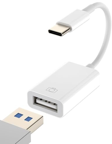 Adattatore USB C USB A per iPhone15 Cavetto Presa Mouse Chiavetta Sdoppiatore Convertitore Type C Jack Cavo OTG Accessori per Apple Macbook Air 15Pro Max per iPad 10、Mini6 Compatibile con Samsung