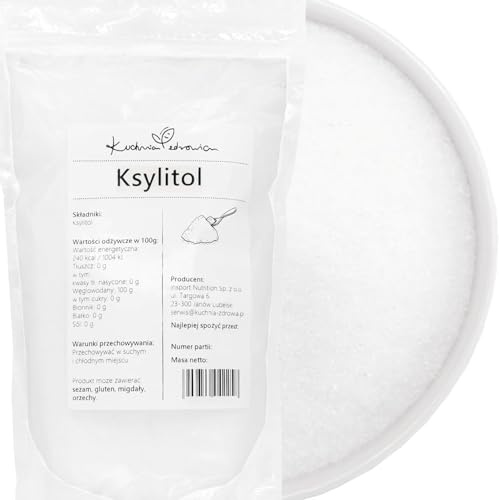 Xylit Zucker 1kg – kalorienreduzierter Zuckeraustauschstoff pflanzlichen Ursprungs – zuckeralternative & zahnschonend – KUCHNIA ZDROWIA