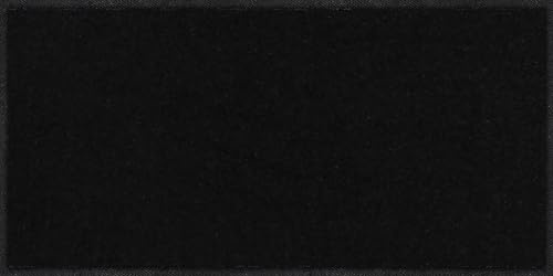 Salonloewe Fussmatte Schwarz I Schmutzfangmatte & Fußabtreter für Innen 30 x 60 cm