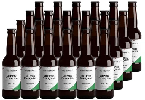 Bière Trio Tropical - La Pinte Française Pack 24 Bouteilles 33cl West IPA