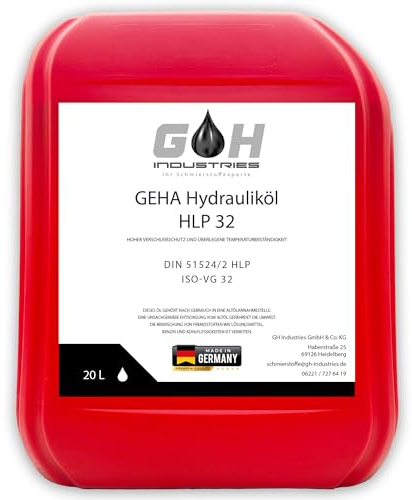 20 L Hydrauliköl HLP 32 ISO VG 32 nach DIN 51524/2 HM GEHA Kanister 20 Liter