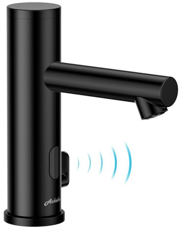 Achelous Rubinetto a infrarossi per bagno per lavabo, miscelatore automatico per lavabo, con sensore di colore nero