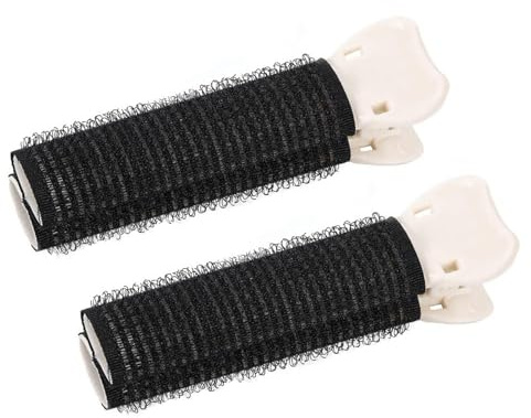 Lot de 2 bigoudis pour cheveux bouclés et frange pour femmes et filles, facile à coiffer sans chaleur